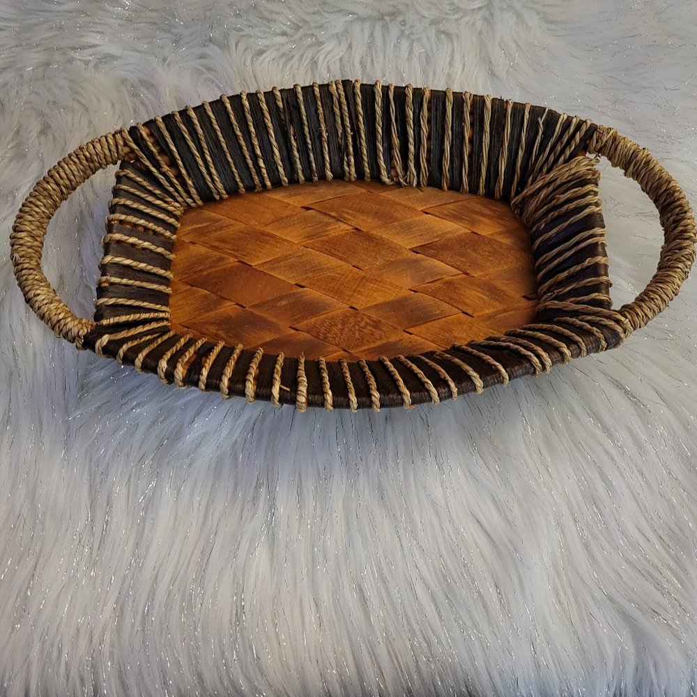 Oval Wooden Basket